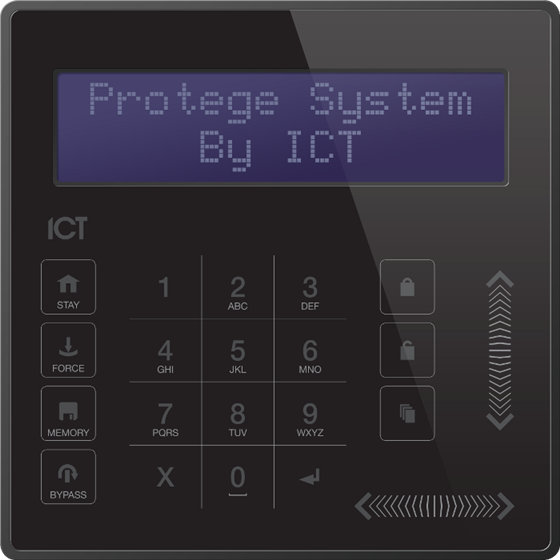 EliteSuite 4-Zone Condominium Touchsense LCD Keypad | ICT Access ...