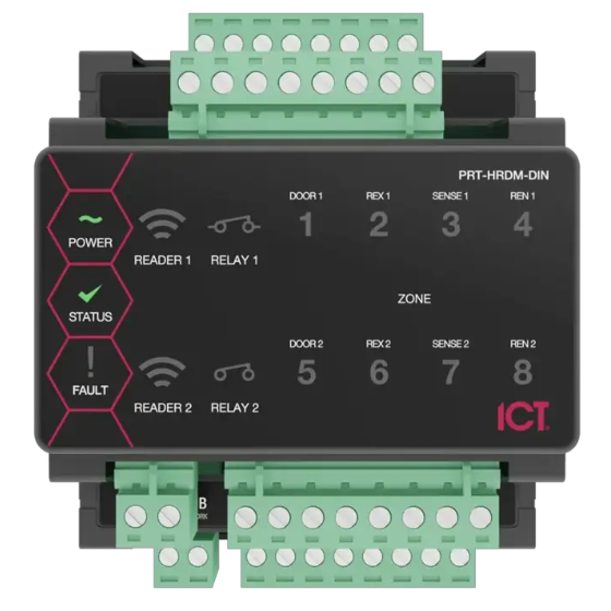 Expander Reader Protege HALF-DIN Rail 2 Door Expander with RS-485 reader ports | ICT ...