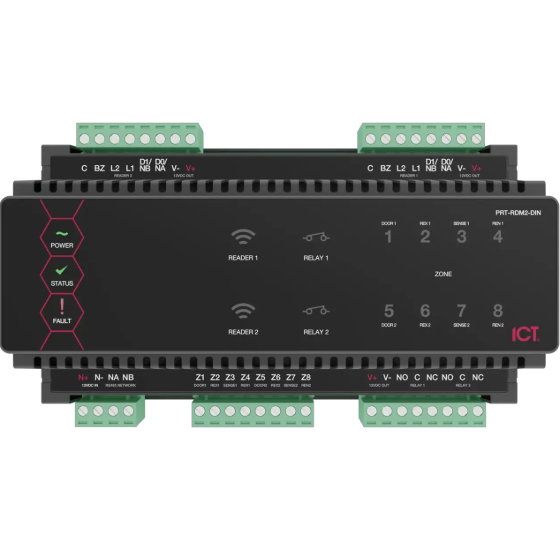 Control Rdm2 Protege DIN Rail 2 Door Expander with RS-485 reader ports | ICT Access ...