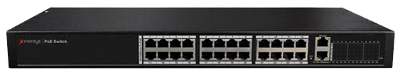 FULL POWER 24-port 10M/100M PoE + 2 Gigabit Copper 1000M Rack-mount ...