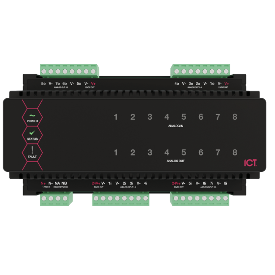 Protege 4-Channel Analog INPUT Module DIN-rail version | ICT Access ...