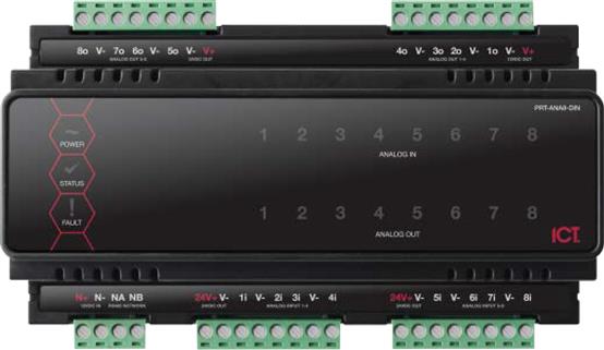 Protege 4-Channel Analog INPUT Module DIN-rail version | ICT Access ...