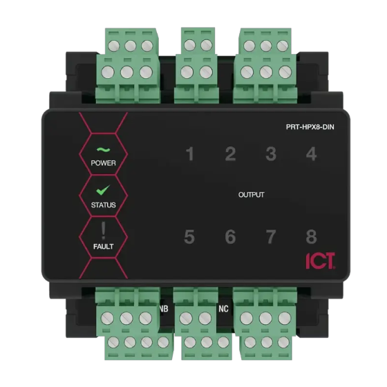 Access Control Expansion Module Protege Half DIN Rail 8 Form C Relay Output Expander | ICT Access ...
